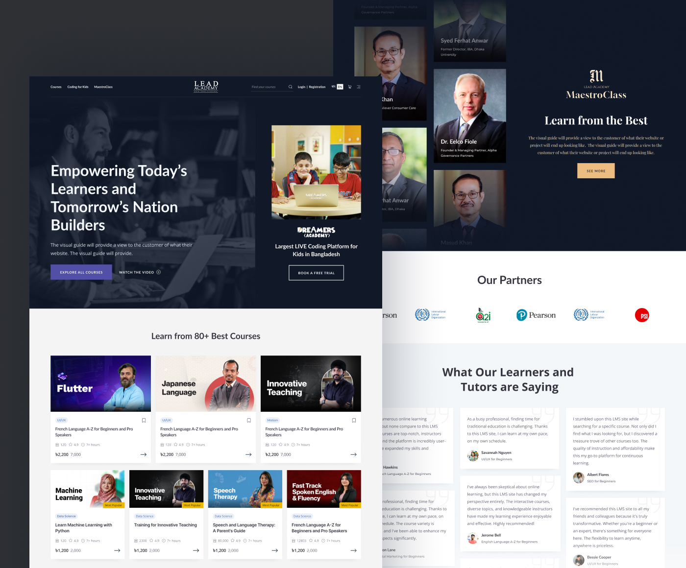 Lead Academy Landing Page Redesign